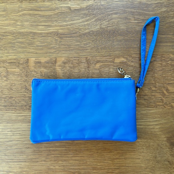 Tory Burch Blue Nylon Wristlet - Picture 11 of 12